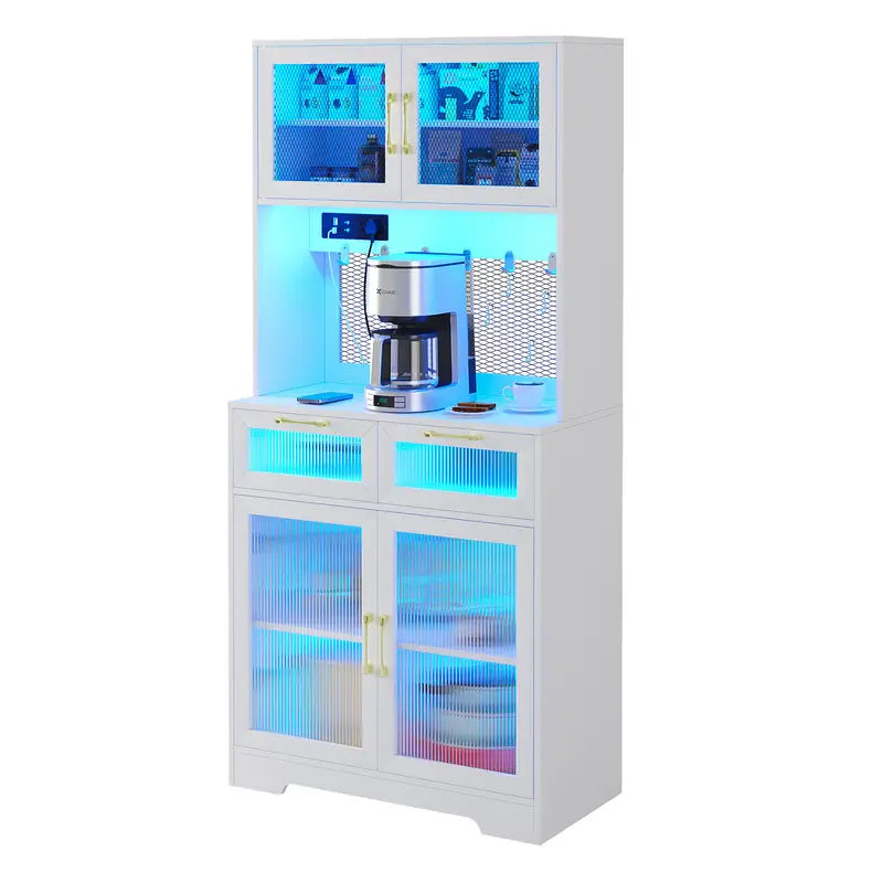Smart Auto LED Kitchen Cabinet With Power Outlet & USB Ports