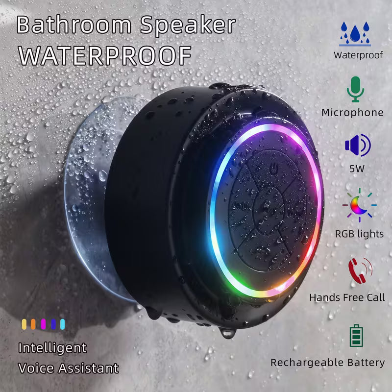 Shower Speaker With Built-in Microphone, Voice Assistant Control