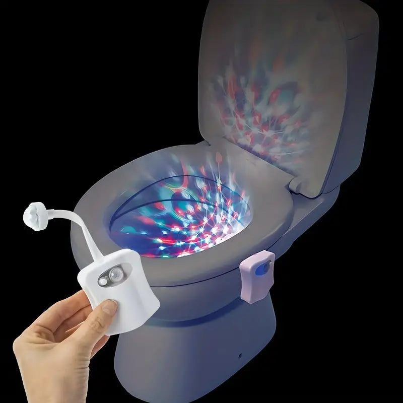 Disco Toilet Night Light With Motion Sensor
