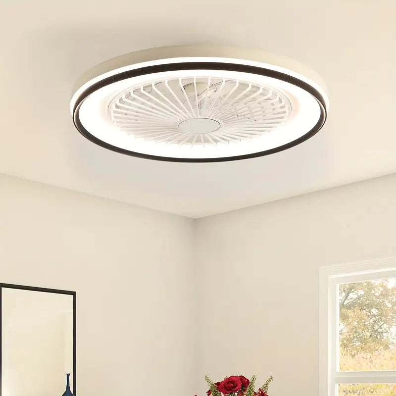 19-Inch Modern Ceiling Fan With RGB Color Changing Light