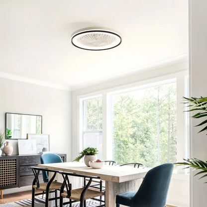 19-Inch Modern Ceiling Fan With RGB Color Changing Light