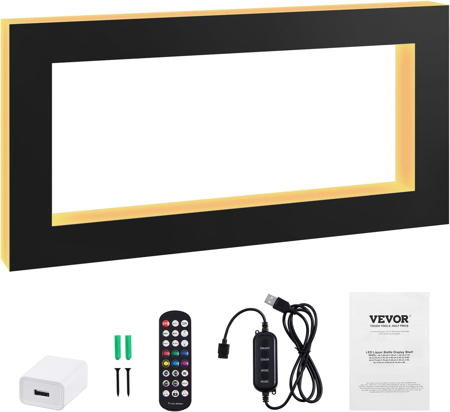 LED Lighted Liquor Bottle Display Shelf