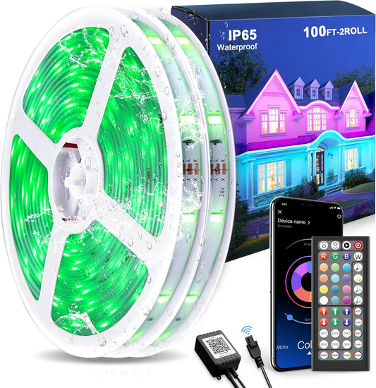100FT Waterproof Outdoor LED Strip Lights