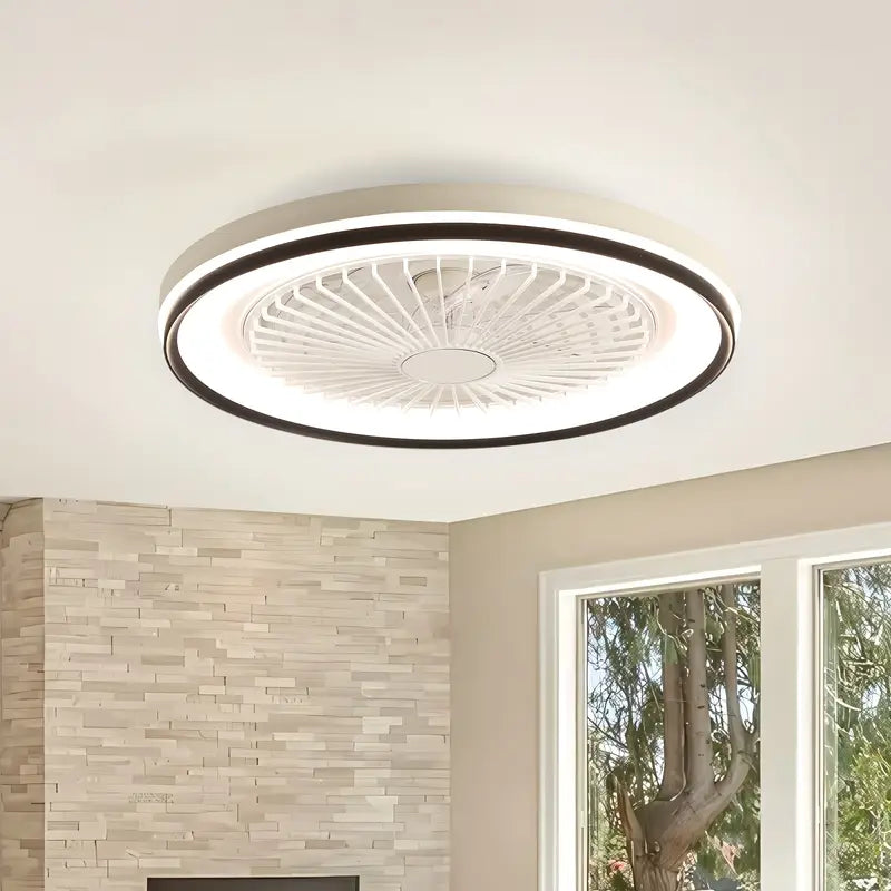 19-Inch Modern Ceiling Fan With RGB Color Changing Light